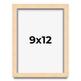 thumbnail image 1 of 9x12 Frame Beige Real Wood Picture Frame Width 0.75 inches | Interior Frame Depth 0.5 inches |, 1 of 8