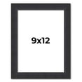 thumbnail image 1 of 9x12 Frame Black Real Wood Picture Frame Width 1.25 Inches | Interior Frame Depth 0.5 Inches |, 1 of 8