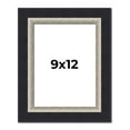 thumbnail image 1 of 9x12 Frame Black Real Wood Picture Frame Width 2.25 Inches | Interior Frame Depth 0.5 Inches |, 1 of 8
