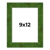 9x12 Frame Green Burl Solid Wood Picture Frame | 1.75 Inches Moulding Width | Interior Frame Depth
