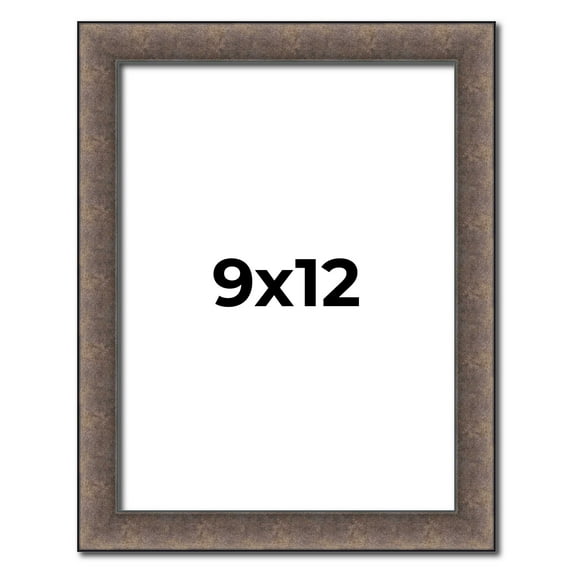 9x12 Frame Silver Real Wood Picture Frame Width 1.25 Inches | Interior Frame Depth 0.5 Inches |