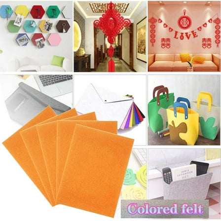 9x12 Inch Felt Sheets for Crafts, 3mm Thick Colored Fabric for Kids DIY Art and Sewing Projects