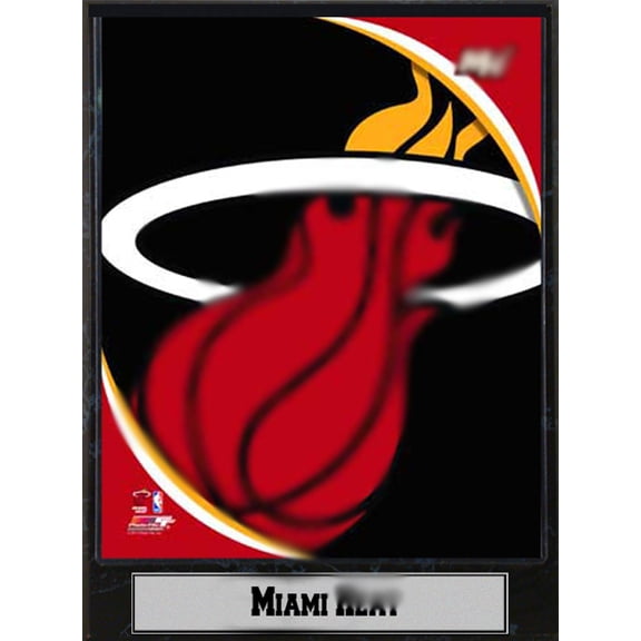 9x12 Logo Plaque - Miami Basketball