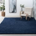 thumbnail image 1 of Bliss Rug Solid Indoor Shag Rug for Living Room, Bedroom, Kids Room |Navy, 9' x 12' (8'9''x12'2''), 1 of 9