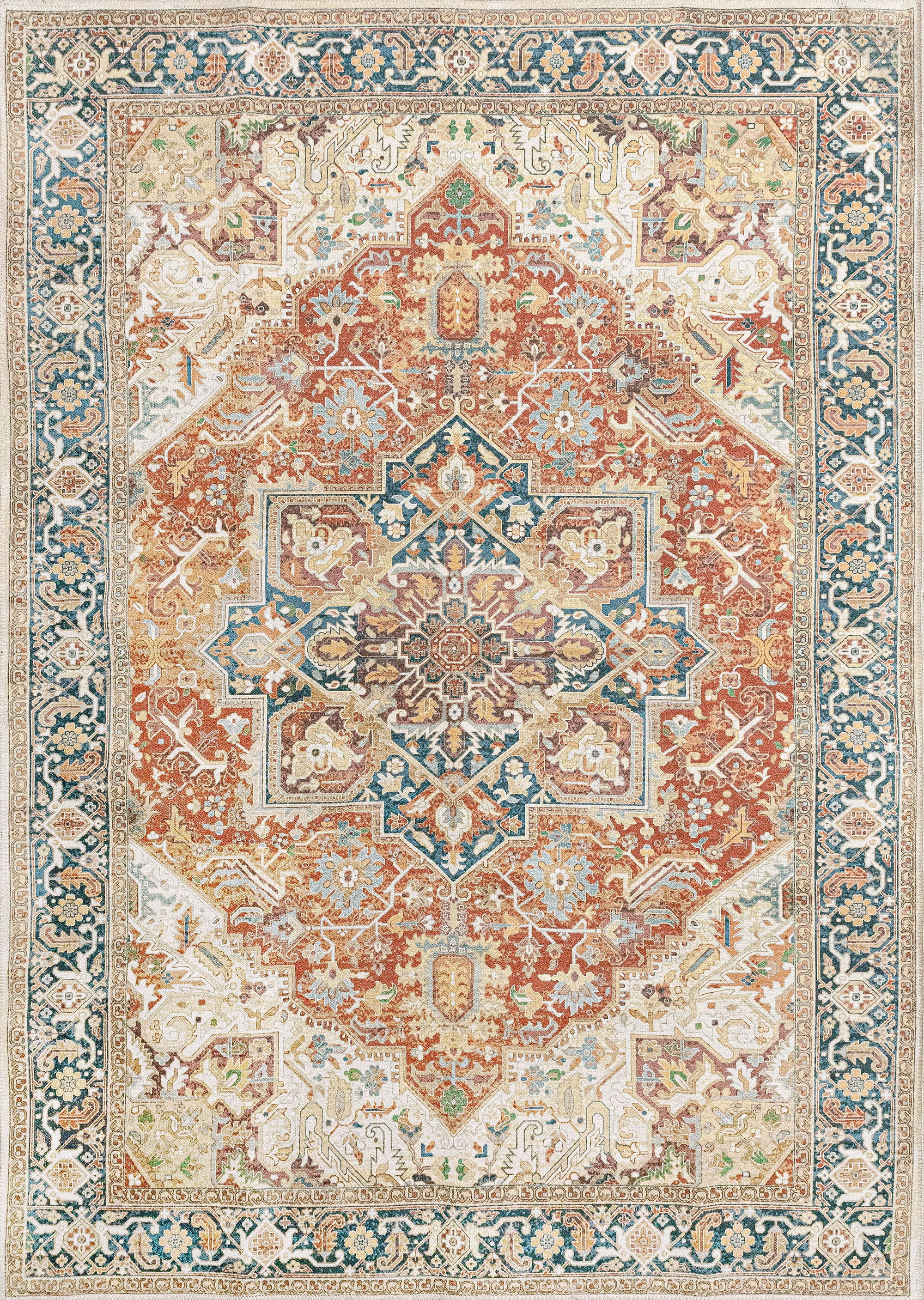 9x12 Modern Rust Large Area Rugs for Living Room | Bedroom Rug | Dining Room Rug | Indoor Entry or Entryway Rug | Kitchen Rug | Alfombras para Salas 8'10'' x 12'2''