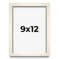 thumbnail image 1 of 9x12 Shadow Box Cream of Wheat White Washed Display Frame | 0.875 Inches Deep Solid Wood Shadowbox, 1 of 8