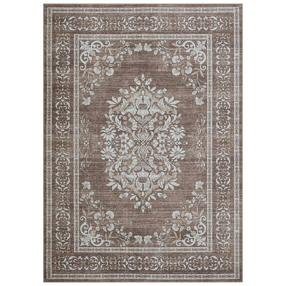 9x12FT Washable Area Rug - Modern Abstract Non-Slip Indoor Carpet for Living Room