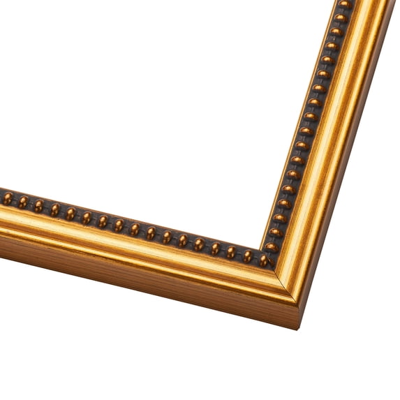 9x13 Classic Modern Gold Picture Frame - UV Acrylic, Foam Board Backing, Hanging Hardware
