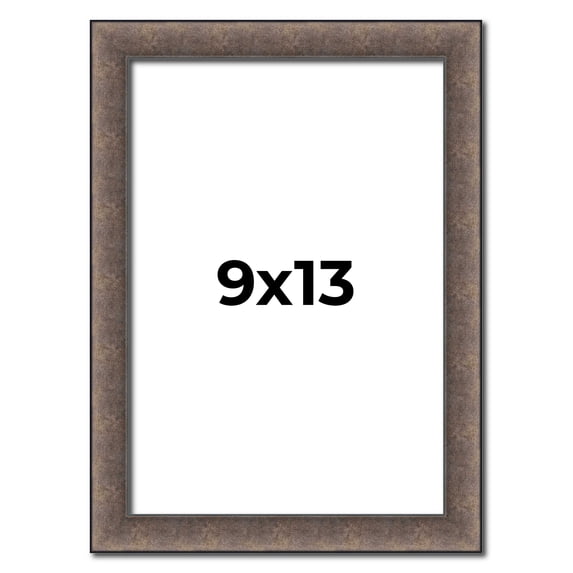 9x13 Frame Silver Real Wood Picture Frame Width 1.25 Inches | Interior Frame Depth 0.5 Inches |