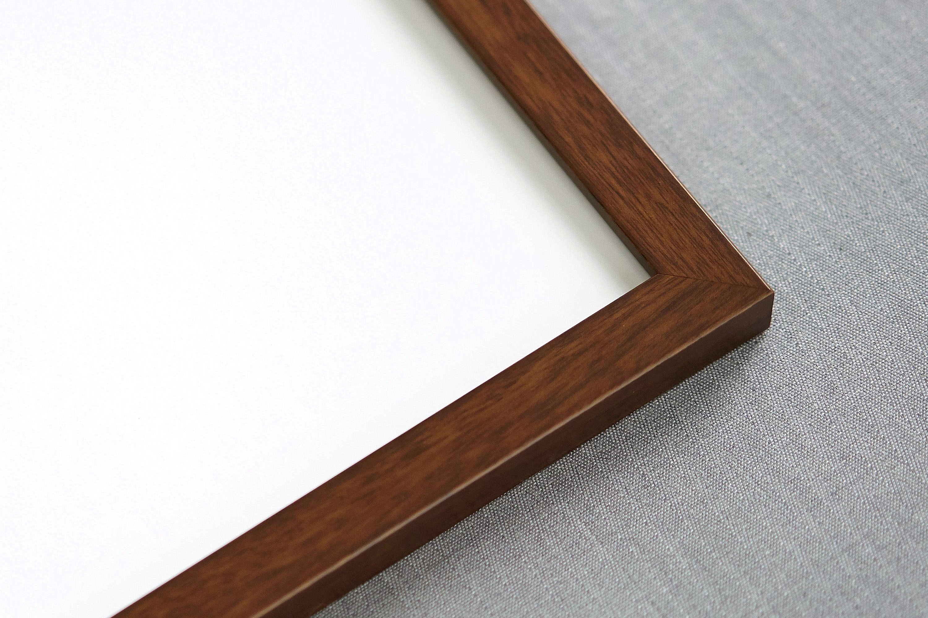 9x13 Mahogany Wood Picture Frame - UV Acrylic, Foam Board Backing, Hanging Hardware