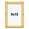 thumbnail image 1 of 9x13 Shadow Box Frame Gold | 1.625 Inches Deep Real Wood Traditional Shadowbox Display Frame | UV, 1 of 5