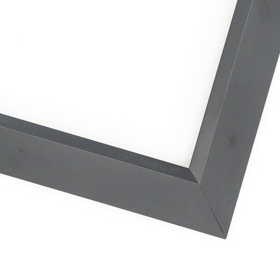 9x14 - 9 x 14 Contemporary Black Sloped Solid Wood Frame with UV Framer's Acrylic & Foam Board