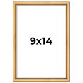 thumbnail image 1 of 9x14 Frame Beaded Gold Solid Wood Picture Frame | 0.75 Inches Moulding Width | Liscio Oro, 1 of 8