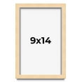 thumbnail image 1 of 9x14 Frame Beige Real Wood Picture Frame Width 0.75 inches | Interior Frame Depth 0.5 inches |, 1 of 8