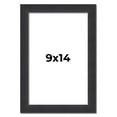 thumbnail image 1 of 9x14 Frame Black Real Wood Picture Frame Width 1.25 Inches | Interior Frame Depth 0.5 Inches |, 1 of 8