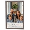 thumbnail image 1 of 9x14 Frame Blue Kingsley Pewter Solid Wood Picture Frame Width 0.75 Inches |Interior Depth 0.5, 1 of 8