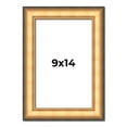 thumbnail image 1 of 9x14 Frame Gold Plein Aire Solid Wood Picture Frame Width 2 Inches | Interior Frame Depth 0.5, 1 of 8