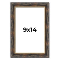 9x14 Frame Gold Real Wood Picture Frame Width 1.5 inches | Interior Frame Depth 0.5 inches |