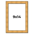 thumbnail image 1 of 9x14 Frame Gold Rustic Solid Wood Picture Frame | 1.25 Inch Wide Moulding | Rustique Gold, 1 of 8