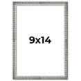 thumbnail image 1 of 9x14 Frame Silver Grey Distressed Solid Wood Picture Frame | 0.75 Inch Moulding Width | Interior, 1 of 8