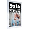 thumbnail image 1 of 9x14 Frame Silver Real Wood Picture Frame Width 0.75 inches | Interior Frame Depth 0.5 inches |, 1 of 8