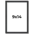 thumbnail image 1 of 9x14 Rustic Brown Real Wood Picture Frame Width 0.75 inches | Interior Frame Depth 0.5 inches |, 1 of 8