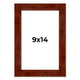thumbnail image 1 of 9x14 Walnut Brown Veneer Real Wood Picture Frame Width 1.75 inches | Interior Frame Depth 0.5, 1 of 8