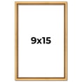 thumbnail image 1 of 9x15 Frame Beaded Gold Solid Wood Picture Frame | 0.75 Inches Moulding Width | Liscio Oro, 1 of 8