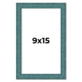 thumbnail image 1 of 9x15 Frame Blue Rustic Barnwood Solid Wood Picture Frame Width 1.25 Inches | Interior Depth 0.5, 1 of 8