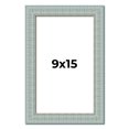 thumbnail image 1 of 9x15 Frame Blue Teal Distressed Solid Wood Picture Frame | 1.625 Inch Moulding Width | Sonoma Blue, 1 of 8