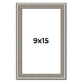thumbnail image 1 of 9x15 Frame Grey Real Wood Picture Frame Width 1.25 inches | Interior Frame Depth 0.5 inches | Hans, 1 of 8