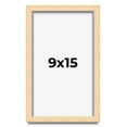 9x15 Frame Natural Wood Picture Frame | 0.75 Inch Moulding Width | with ...