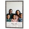 thumbnail image 1 of 9x15 Frame Silver Grey Distressed Solid Wood Picture Frame | 0.75 Inch Moulding Width | Interior, 1 of 8
