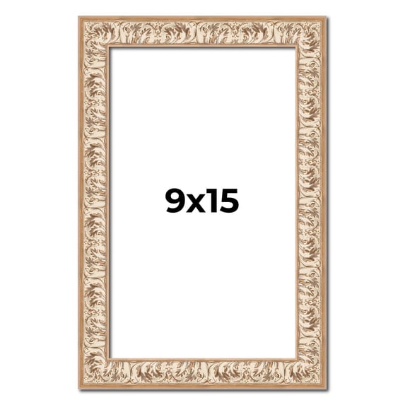 9x15 Frame White Real Wood Picture Frame Width 1.5 inches | Interior Frame Depth 0.5 inches |