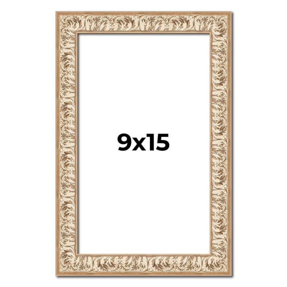 9x15 Frame White Real Wood Picture Frame Width 1.5 inches | Interior Frame Depth 0.5 inches |