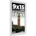 thumbnail image 1 of 9x15 Frame White Solid Wood Picture Frame Includes UV Acrylic Shatter Guard Front, Acid Free Foam, 1 of 8