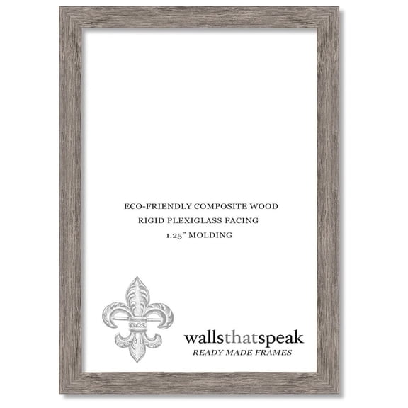 9x15 Gray Barnwood Picture Frame for Puzzles Posters Photos or Artwork