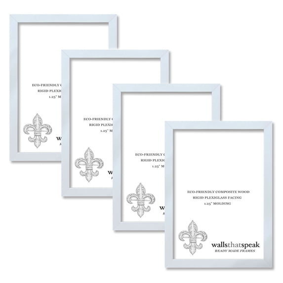 9x15 white Picture Frame for Puzzles Posters Photos or Artwork, Set of 4