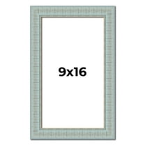 9x16 Frame Blue Teal Distressed Solid Wood Picture Frame | 1.625 Inch Moulding Width | Sonoma Blue
