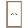 thumbnail image 1 of 9x16 Frame Brown 60's Wooden Cabinet Solid Wood Picture Frame | 1 Inch Moulding Width | Complete, 1 of 8