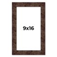 thumbnail image 1 of 9x16 Frame Brown Burl Real Wood Picture Frame Width 1.625 Inches | Interior Frame Depth 0.5 Inches, 1 of 8