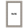 thumbnail image 1 of 9x16 Frame Grey Real Wood Picture Frame Width 1.25 inches | Interior Frame Depth 0.5 inches | Hans, 1 of 8