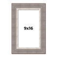 thumbnail image 1 of 9x16 Frame Grey Real Wood Picture Frame Width 2.75 Inches | Interior Frame Depth 0.5 Inches | Linus, 1 of 8