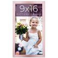 thumbnail image 1 of 9x16 Frame Pink Real Wood Picture Frame Width 0.75 inches | Interior Frame Depth 0.5 inches | Rose, 1 of 8
