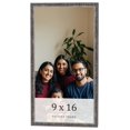 thumbnail image 1 of 9x16 Frame Silver Grey Distressed Solid Wood Picture Frame | 0.75 Inch Moulding Width | Interior, 1 of 8