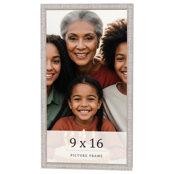 9x16 Frame White Real Wood Picture Frame Width 0.75 inches | Interior Frame Depth 0.5 inches |