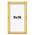 thumbnail image 1 of 9x16 Shadow Box Frame Gold | 1.625 Inches Deep Real Wood Traditional Shadowbox Display Frame | UV, 1 of 5