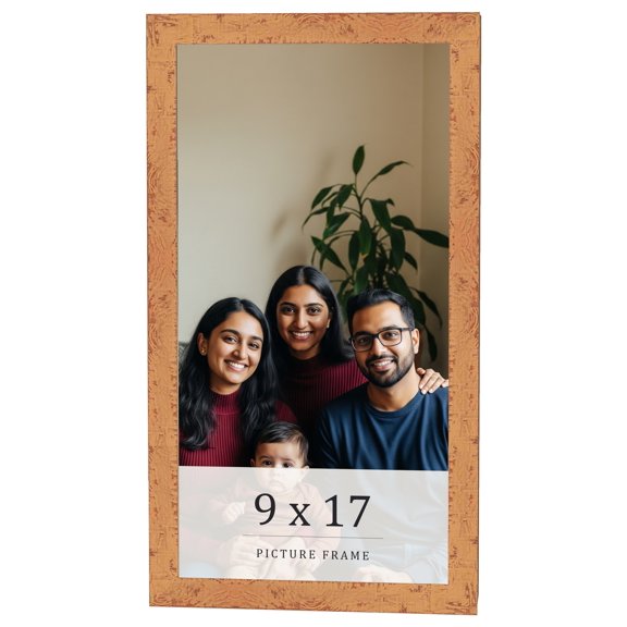 9x17 Frame Beige Real Wood Picture Frame Width 1.25 inches | Interior Frame Depth 0.5 inches |