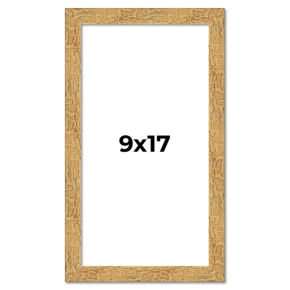 9x17 Frame Beige Real Wood Picture Frame Width 1.25 inches | Interior Frame Depth 0.5 inches |