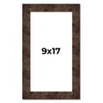 thumbnail image 1 of 9x17 Frame Brown Burl Real Wood Picture Frame Width 1.625 Inches | Interior Frame Depth 0.5 Inches, 1 of 8